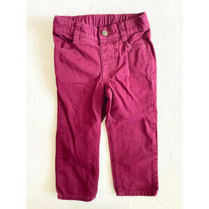 Primary ToddlerBurgundy Cotton Pants Size 2